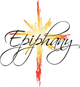 A star with the word "Epiphany"