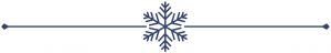 A divider line with a snowflake on it